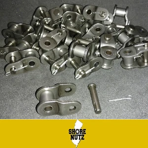 #60 Chain Offset Link Qty 10 PIECES Half Link 3/4" Pitch 60O/L - Bild 1 von 1