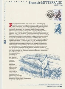 Document Philatélique 1er Jour : 61 2016 François Mitterrand - Picture 1 of 1