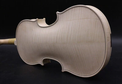 Master Hand made Violin 4/4 Tiger Flame Maple Spruce Unfinished White Violin - Image 1 of 4