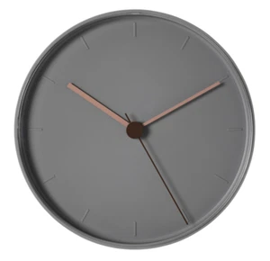 IKEA BONDTOLVAN Wall clock, Grey Pink, 10" , 25 cm Modern Quartz Brand NEW - Picture 1 of 6