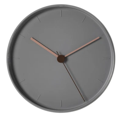IKEA BONDTOLVAN Wall clock, Grey Pink, 10" ,  25 cm Modern Quartz Brand NEW - Image 1 of 4