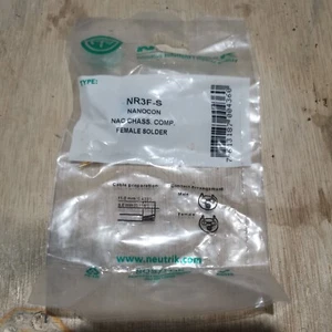 1 pcs : NR3F-S - Standard Circular Connector 3P Rcpt Fmle Pnl Mt Solder Contacts - Picture 1 of 7