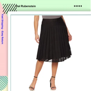 Hal Rubenstein The Esther Accordion Pleated Skirt  (Size 14) - Picture 1 of 1