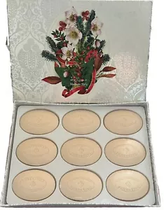 Saponificio Artigianale Fiorentino Boxed 9 Soap Bars CHRISTMAS ITALY Handmade - Picture 1 of 11