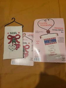 Vintage COUNTRY WIREWORKS Christmas Cross Stitch Kit  - Picture 1 of 4