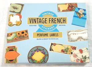 Perfume Labels Stickers Vintage Reproduction Original Box 20 Blank 5.5" X 4.5" - Picture 1 of 7