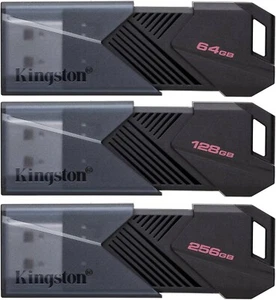 Kingston DataTraveler Exodia Onyx USB3.2 Gen 1 USB Flash Drive 64GB 128GB 256GB - Photo 1/19