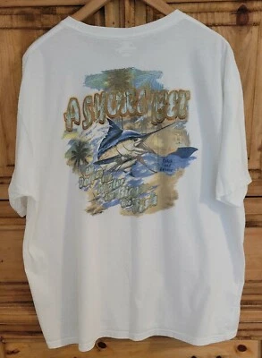 Camiseta Island Shores-XL-"A Shore Bet" The Deeper The Water The Bigger The Fish  Foto 1 de 4