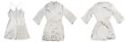 Linea Donatella Lace Trim Chemise And Satin Robe Womens 2 Pc Pajama Set S Nwt