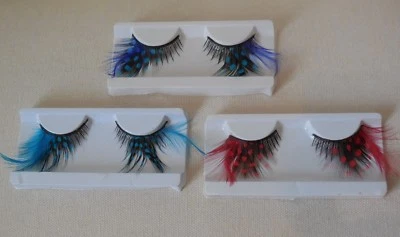 false eyelashes Delicate fashion feathers dots tails fancy false eyelashes - Image 1 of 3