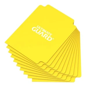 Divisori mazzi di carte Card Dividers Standard Size Yellow (10) Ultimate Guard - Picture 1 of 2
