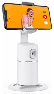 Camrola Porta Telefono Auto Face Tracking Rotazione 360° Bianco Funziona Bene - Foto 1 di 17