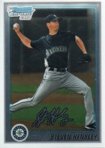 Topps 1st Bowman Chrome card Steven Hensley