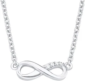 s.Oliver Damen Halskette Infinity mit Zirkonia Steinen, 925er Silber 2017245 - Bild 1 von 4