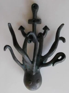 Vintage Anchor & Octopus Door Knocker Nautical Theme Fun! Fun! Fun! - Picture 1 of 4
