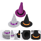 3 Pcs Mini Witch Hat Felt Cloth Bottles Of Halloween Pet