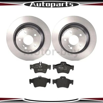 For Mercedes-Benz SL500 2004 2005 2006 Rear Brake Pads and Rotors Brembo Foto 1 de 4