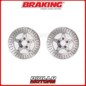 FRONT BRAKE DISC KIT BRAKING HARLEY DAVIDSON ROAD KING CLASSIC ABS 1690 20 - Picture 1 of 5