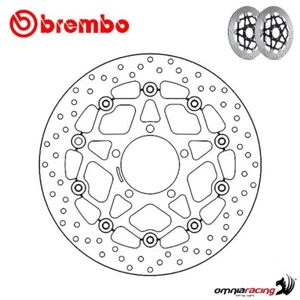 Bremsscheiben Brembo Serie Oro Vorderseite Kawasaki ZX6R 636 2013-2016 - Picture 1 of 10