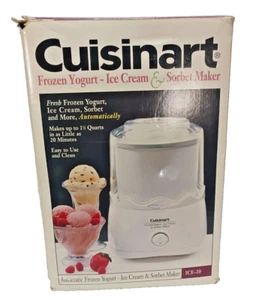 Cuisinart Ice20 Neu Offener Karton Eissorbet Maschine - Bild 1 von 8