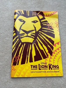 Disney's Lion King Souvenir Brochure Mayflower Theatre - Picture 1 of 7