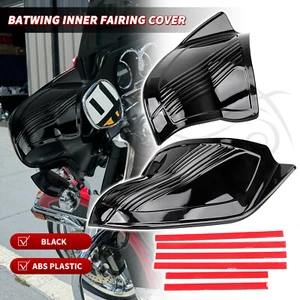 Black ABS Batwing Inner Fairing Cover For Harley Touring Street Glide FLHX 06-13 - Bild 1 von 18
