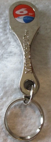 Mark Martin # 6 CHROME CONNECTING ROD / BOTTLE OPENER METAL KEYCHAIN ! Cover