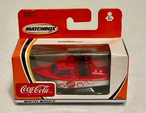 Coca-Cola Police Launch Boat Matchbox Matchbox Mattel Wheels veicolo Coca-Cola NUOVO - Foto 1 di 3