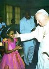 552- CARTE  VATICAN VISITE PAPE JEAN PAUL  II   AU  NIGERIA