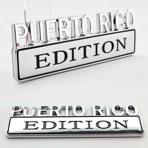 2pc Set PUERTO RICO EDITION Truck Emblem Flag Decal #puertorican #puertorico - Picture 1 of 1