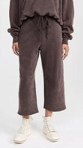 R13 Brown Articulated Knee Cropped Sweatpants Size L - Picture 1 of 18