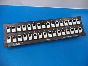 BLACKBOX, FEED-THROUGH CAT-5 UNSHIELDED 32 PORT PATCH PANEL, JPM802A-LOT OF 7 - Picture 1 of 9