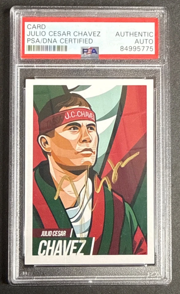 Julio Cesar Chavez Signed Boxing Card Series 1 PSA 84995775 - Image 1 of 2