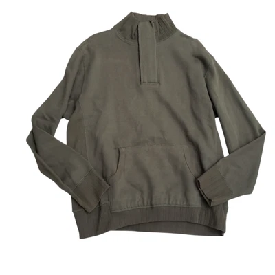 Suéter Canyon River Blues Para Hombre Cuarto Cremallera Verde Oliva Talla L Foto 1 de 4