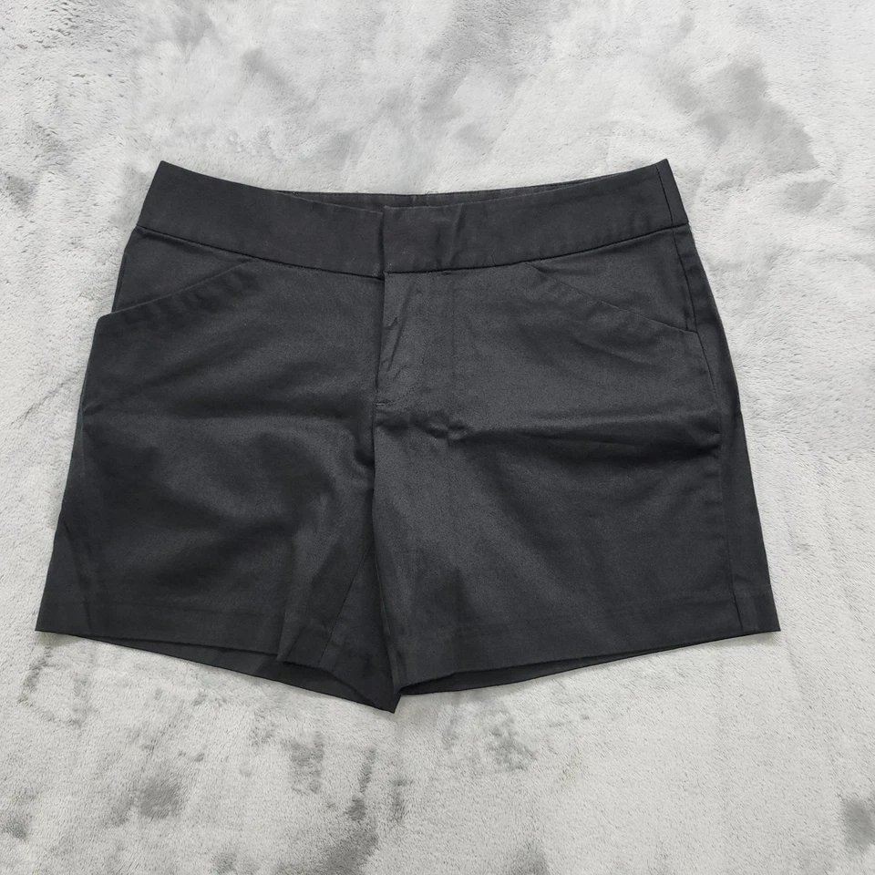 Pantalones Cortos INC Para Mujer 2 Negros Frente Plano Elegante 5 Pulgadas Elegante Preppy Oficina Verano Foto 1 de 4