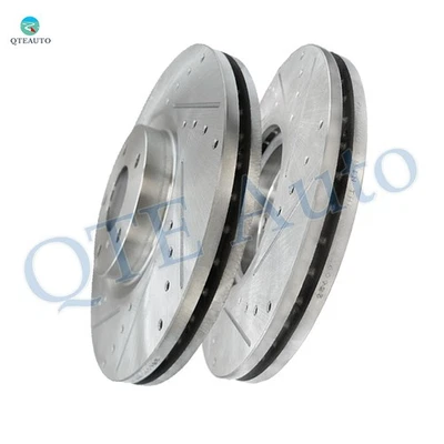 Rotores de freno de disco ranurados perforados delanteros 320 mm para Infiniti QX50 2014 Foto 1 de 4