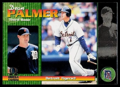  Tarjeta de béisbol 1999 SkyBox Omega #92 Dean Palmer Detroit Tigers Foto 1 de 2