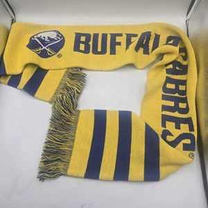 Vintage Buffalo Sabres Coors Light Winter Scarf Blue Yellow - Picture 1 of 4