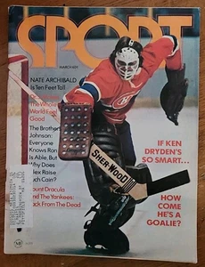 Sport Magazine March 1973 Ken Dryden Montreal Canadians Cover - Picture 1 of 7