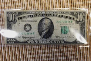 BETTER GRADE 1950 D $10 FEDERAL RESERVE NOTE--READ FOR FREE SHIPPING - Picture 1 of 2