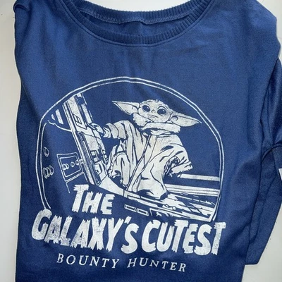 Disney Women's Star Wars Galaxy's Cutest Bounty Hunter Sleep Top (PJT1) - Image 1 of 4