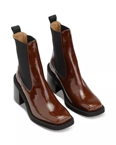 Ganni Women's Square Toe Chelsea Boots BRAND NEW SZ 39 (9) $575 MSRP - Picture 1 of 13