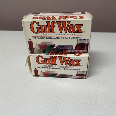 Gulf Wax Household Paraffin Wax Canning & Candle Making 1lb per box - 2 BOXES - Image 1 of 4