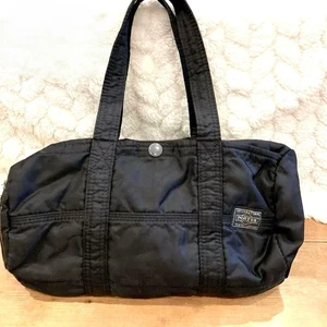 Porter Tanker Mini Boston Bolso Negro Bolso de Lona Bolso de Mano Bolso de Tambor Bolso Yoshida - Imagen 1 de 13