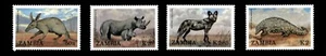 Zambia 1988 - Endangered Species of Africa - Set of 4v - Scott 452-55 - MNH - Picture 1 of 1