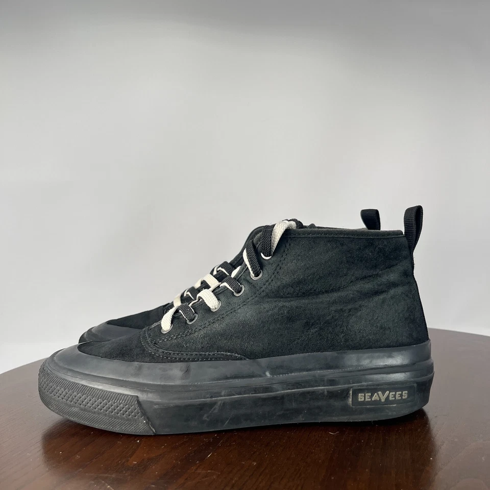 Seavees Mariners Boots Shoes Women's 8.5 Black Suede High Top Sneakers 29600 - Image 1 of 4