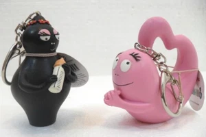 Plastoy 65646 + 65641 "Barbapapa" Mamma e Papa' con cuore a Portachiavi - Imagen 1 de 2