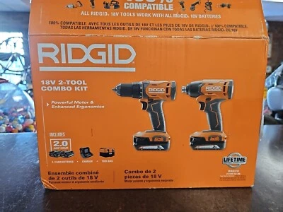 RIDGID R9272 18V 2-Tool Impact Driver Drill Kit with Battery - Image 1 of 4