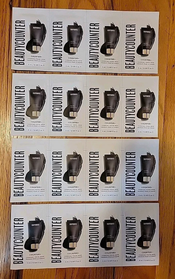 (16) Beautycounter Charcoal Facial Mask Skincare Sample 5 ml Packets Sealed - Image 1 of 3