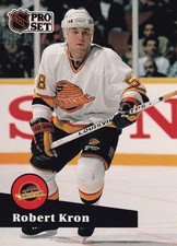 1991-92 Pro Set French #239 Robert Kron Vancouver Canucks